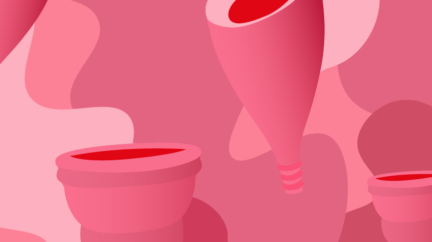 How to fold menstrual cup