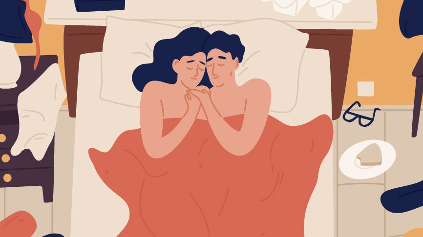 Couple in bed