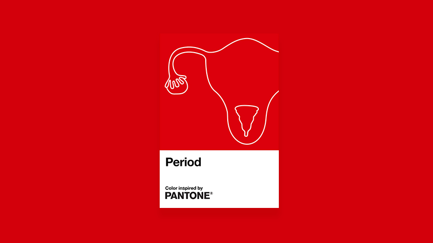 pantone period blood color