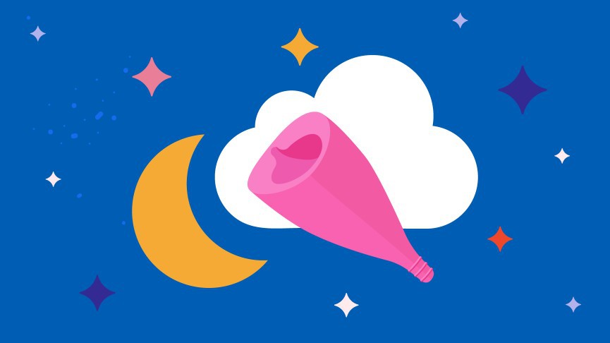 Menstrual cup sleeping