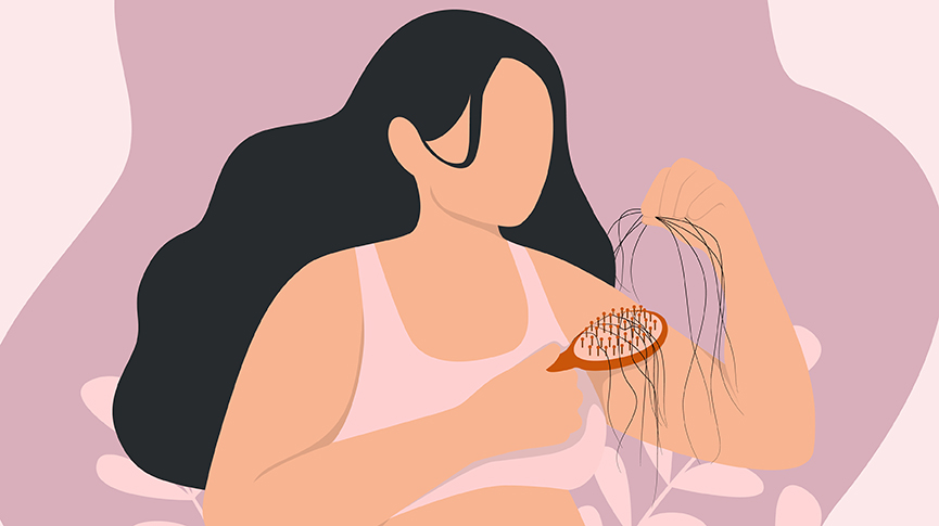 adelgazamiento del cabello durante la menopausia