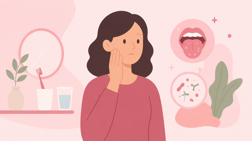qué causa la candidiasis oral